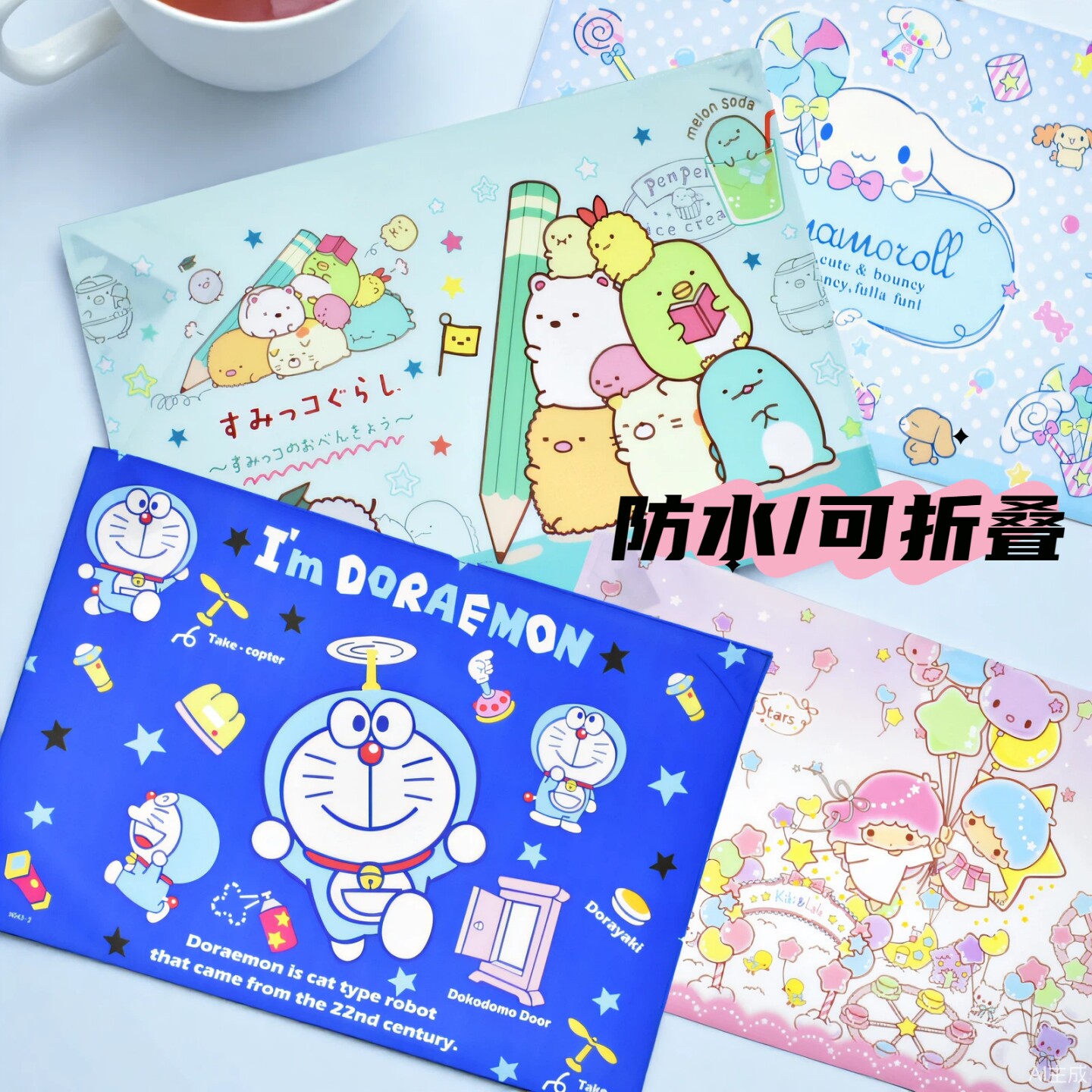 防水餐垫卡通隔热垫可折叠图片