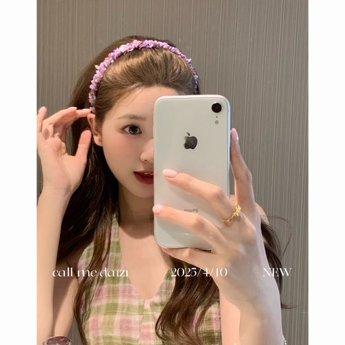 高级感韩版春夏新款外出打卡高颅顶发箍百搭少女甜美发饰简约