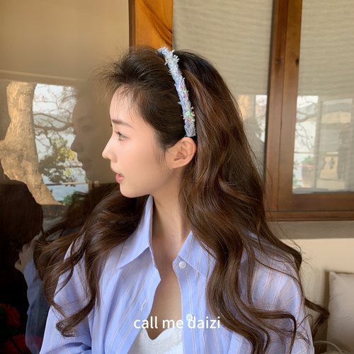 夏日发箍气质百搭甜美少女发饰网红编织头饰韩版带齿简约
