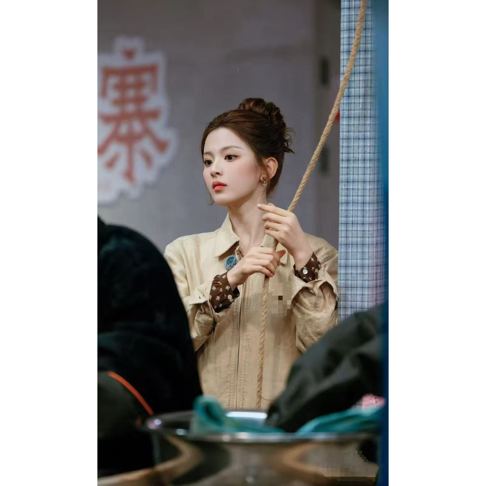 入秋的第一件外套,就它!!老钱风RL亚麻刺绣小马拉链夹克外套女