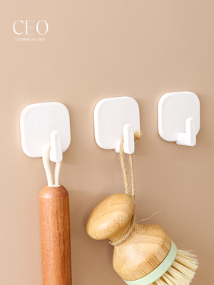 CEO/希艺欧挂钩粘钩厨房墙壁免打孔无痕挂勾强力粘胶门后壁挂免钉