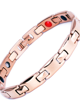 钛魅女钛钢时尚磁石手链