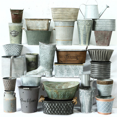 铁艺花盆铁盆花桶多肉盆创意花器