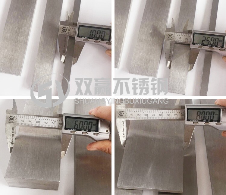 厂304不锈钢扁钢扁条冷拉型钢条平键拉丝面板块钢排40mm*50mm一i.