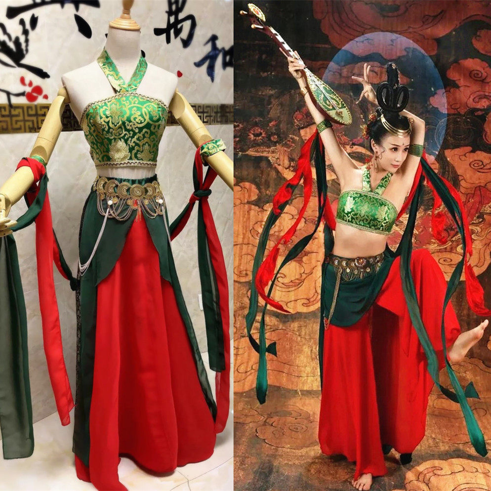 摄影敦煌琪琪同款汉服飞天主题图片