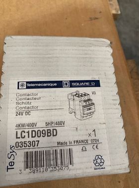 1 x Contacteur LC1D09 - LC1D09BD 24V DC 4kW SCHNEIDER 035307