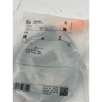 1pc x IFM ELECTRONIC INDUCTIVE SENSOR IA5082 IA-3010-BPKG