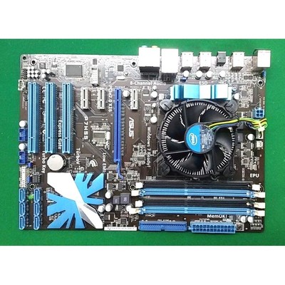 华硕 P7H55 插槽 LGA 1156 16GB DDR3 支持 I3 I5 I7 H55 英特尔