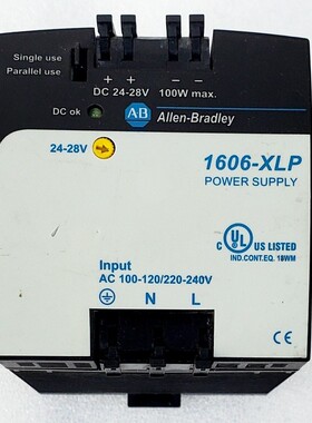 ALLEN-BRADLEY 1606-XLP100E/A POWER SUPPLY 120/240VAC 24VDC 1