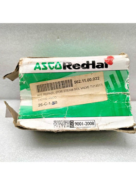 ASCO REDHAT 312702 维修套件 适用于蒸汽 SOLENOID 气门 TU13517