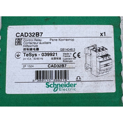 SCHNEIDER ELECTRIC CAD32B7 039921 CONTACTEUR AUXILIAIRE x1
