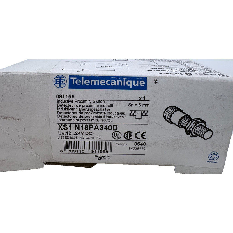TELEMECANIQUE DETECTEUR DE PROXIMITE XS1 N18PA340D 5mm x1