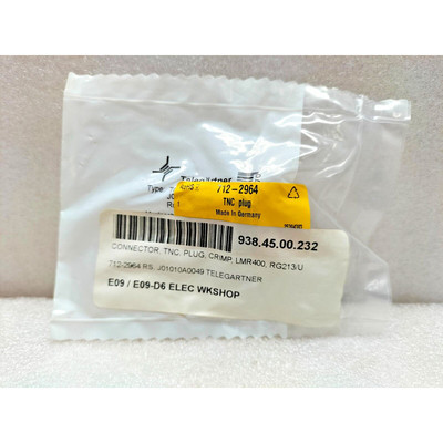 TELEGARTNER J01010A0049 50Ω 直线电缆安装 TNC 连接器 PLUG LM