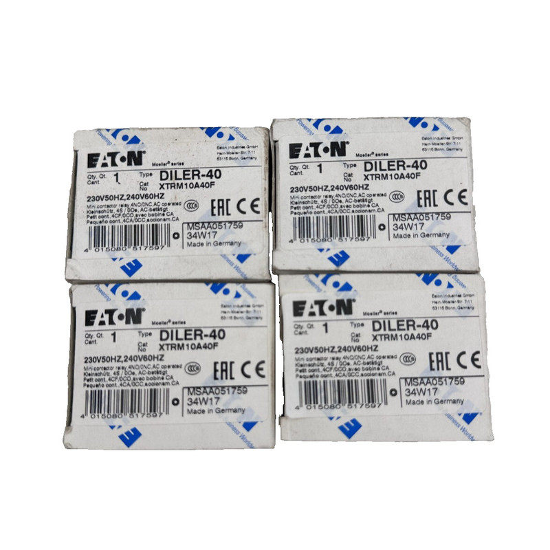 EATON MOELLER DILER-40 x5pc + DILET70-A + DILEM-10 x3pc CONT
