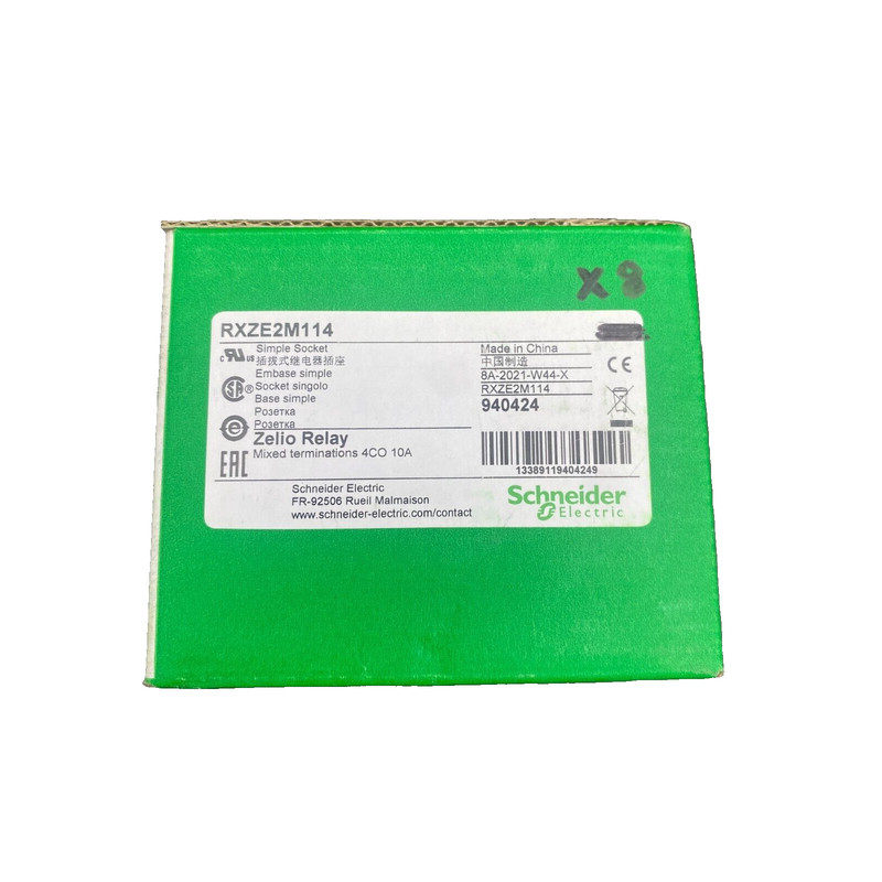 8pc x SCHNEIDER ELECTRIC RXZE2M114 940424 ZELIO RELAY EMBASE