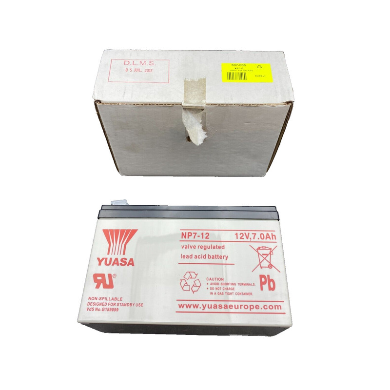 YUASA NP7-12 12V 7A Batteries x5pc