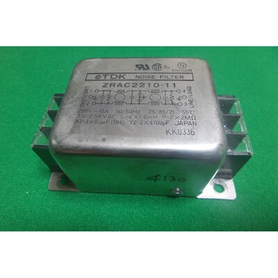 TDK ZRAC2210-11 噪音过滤器,250 伏 ~ 10 安,50/60Hz,二手