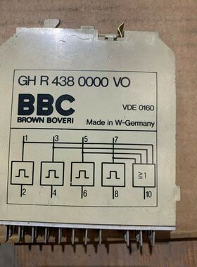 ASEA BROWN BOVERI ABB VDE 0160 Gh R 438 0000 VO Relay