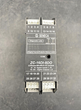 SENECA ZC-16DI-8DO CANOPEN MODBUS I/O MODULE