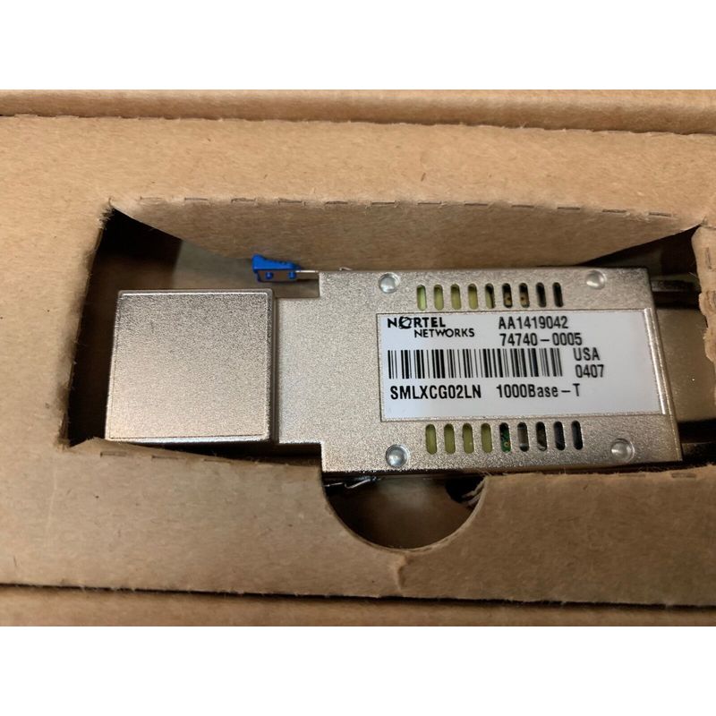 Nortel optical AA1419042 74740-0005 1000Base-T SMLXCG02LN