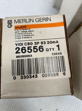 1pc x Merlin Gerin Schneider multi 9 vigi c60 26556 c60 3p 6