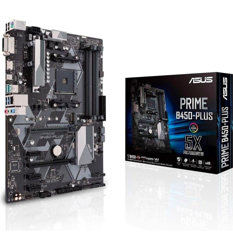 ASUS PRIME B450-PLUS Mainboard Sockel AM4 (ATX, AMD B450, DD