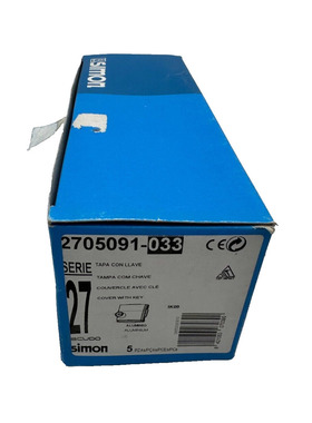 SIMON 2705091-033 SERIE 27 COUVERCLE AVEC CLE x5pc