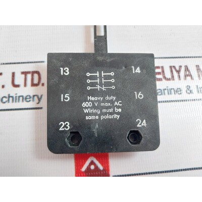 Contacto Auxiliar ABB Interlock 600V Máx. CA