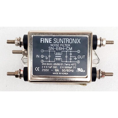 Filtro Antirumore Fine Suntronix SN-E6H-CM 250V -6A 50/60Hz