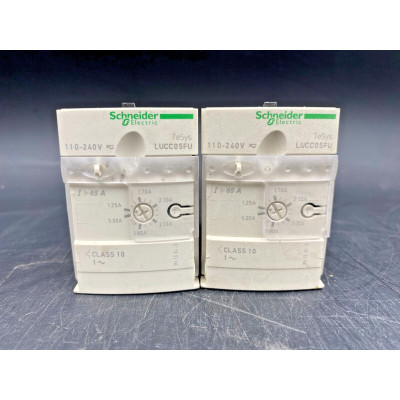 LOT OF 2 SCHNEIDER ELECTRIC LUCC05FU 110-240V CONTROL UNIT