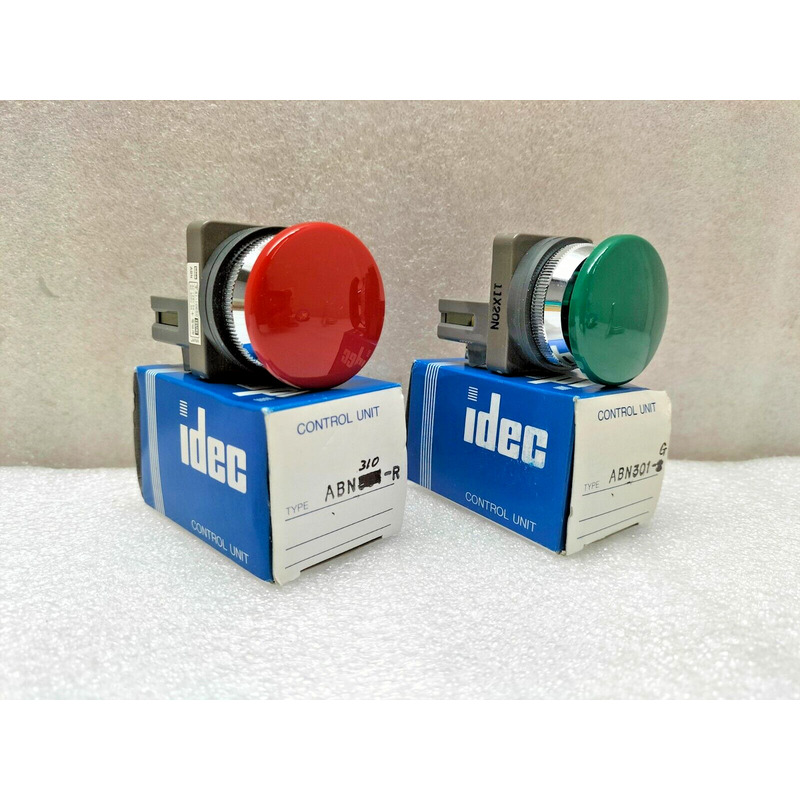 IDEC ABN310-R/ABN301-G 推动按钮开关 - 批量 2 件