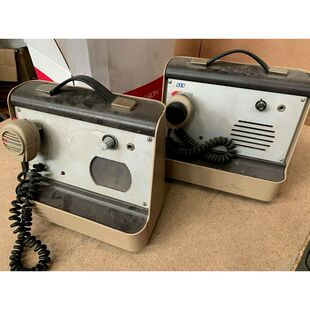 OLD RARE lot de 2 AVS Radio SHURE Microphone CB-43 & CB-45 B