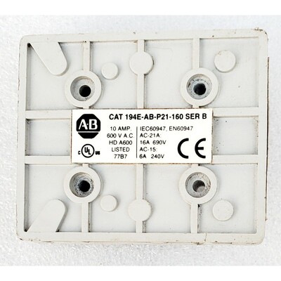 Allen-Bradley 194E-AB-P21-160 Ausiliaria Contatto Blocco