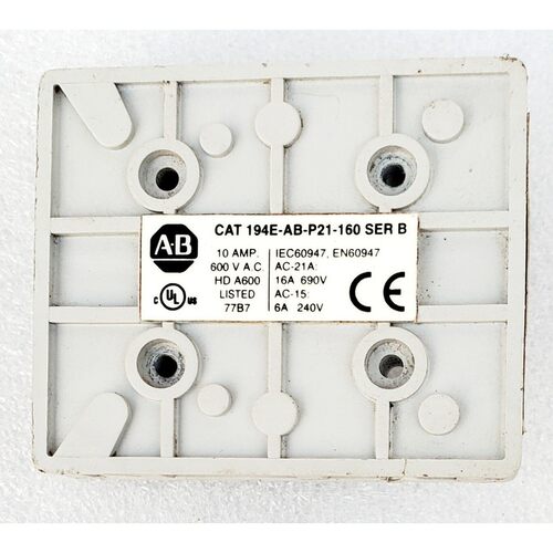 Allen-Bradley 194E-AB-P21-160 Ausiliaria Contatto Blocco