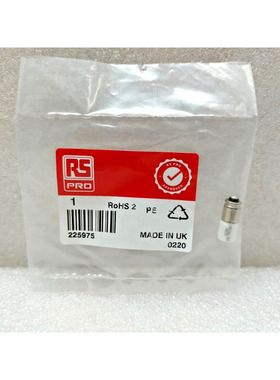 RS PRO 225975 白色 LED 指示灯,28 伏交流/直流,MIDGET GROOVE