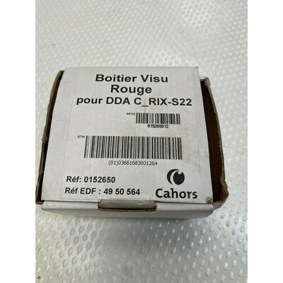 1 x pc CAHORS Boitier Visu Rouge DDA C_RIX-S22 0152650