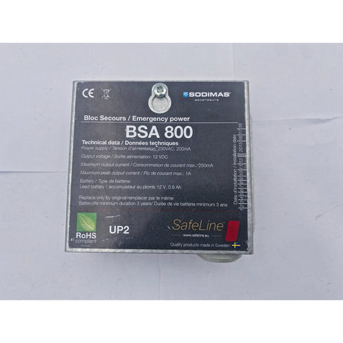 SODIMAS SAFELINE BSA 800 EMERGENCY POWER Elevator parts lift