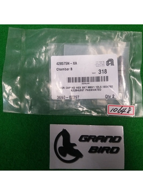 AMAT 3690-02297 SCR 帽子 SKT HD M6 X 12MMLG SST A2-70 I,全新