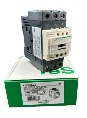 SCHNEIDER ELECTRIC LC1D50AGD CONTACTEUR TRIPOLAIRE AVEC BORN