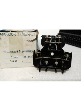 Idec BNDH 15W DIN 导轨 10A 600V 2mm2 4 线螺丝夹端子块
