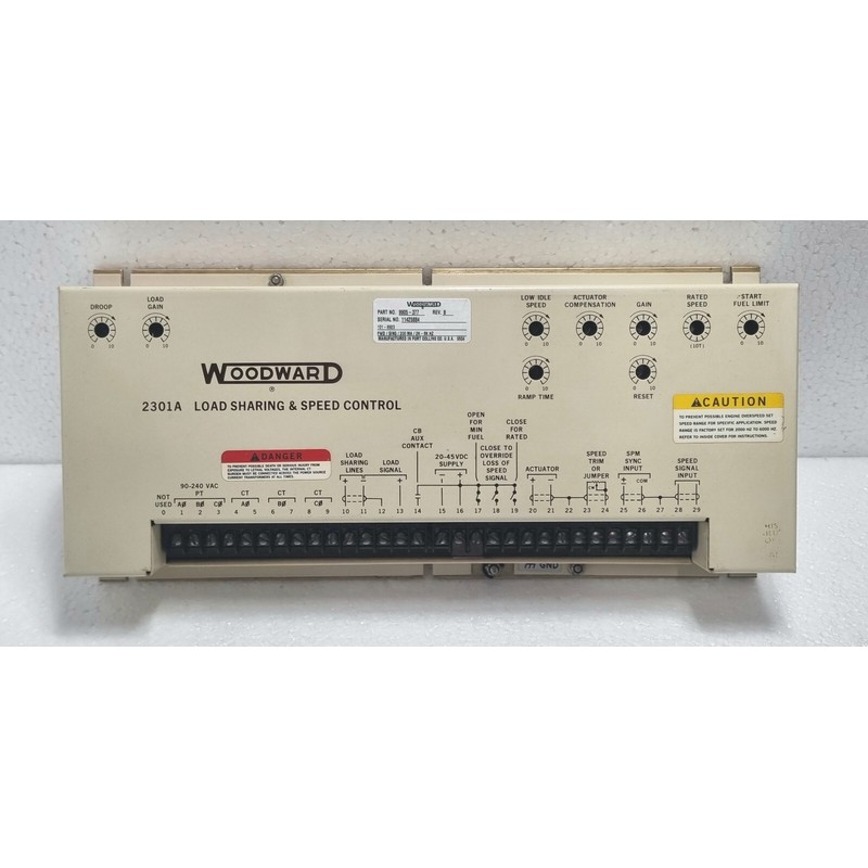 Woodward 2301A Ladung Gemeinsame Nutzung & Drehzahlregeler 9