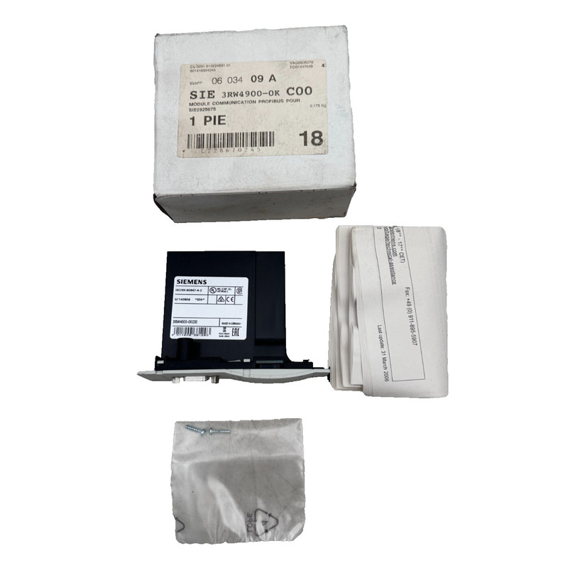 SIEMENS 3RW4900-0KC00 G/140806 PLC MODULE