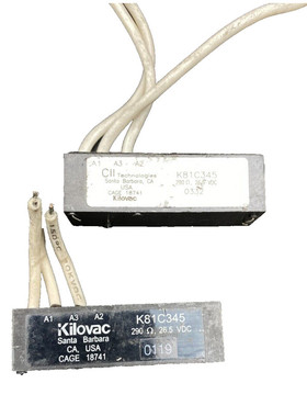 KILOVAC K81C345 290 OHMS 26.5 VDC RELAIS UNIVERSEL x 1pc