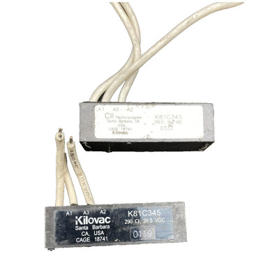 KILOVAC K81C345 290 OHMS 26.5 VDC RELAIS UNIVERSEL x 1pc
