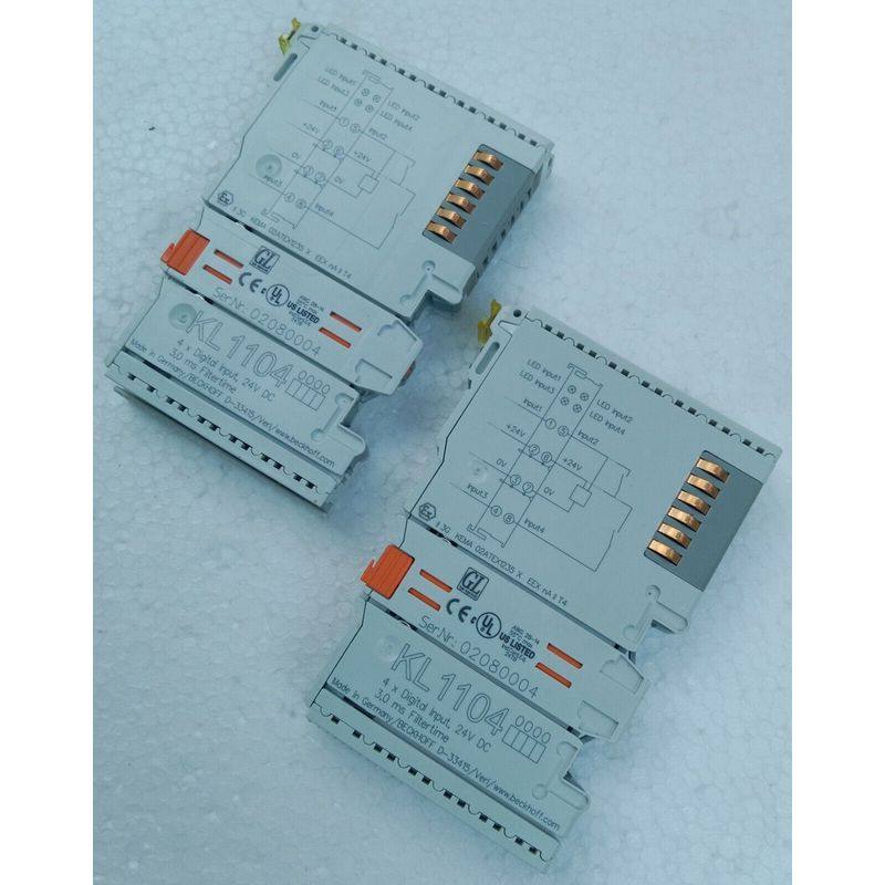 LOTTO DI 2 BECKHOFF KL1104 4×MODULO DI INGRESSO DIGITALE