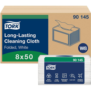 Long Cardboard Cloth TORK Cleaning White 90145 Lasting