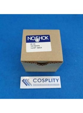 NOSHOK 20.120. 空气计 100PSI,1/4 NPT 后盖