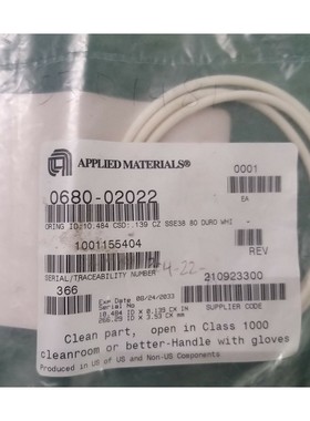AMAT 0680-02022 Oring ID 10.484 CSD 0.139 CHEMRAZ 全新
