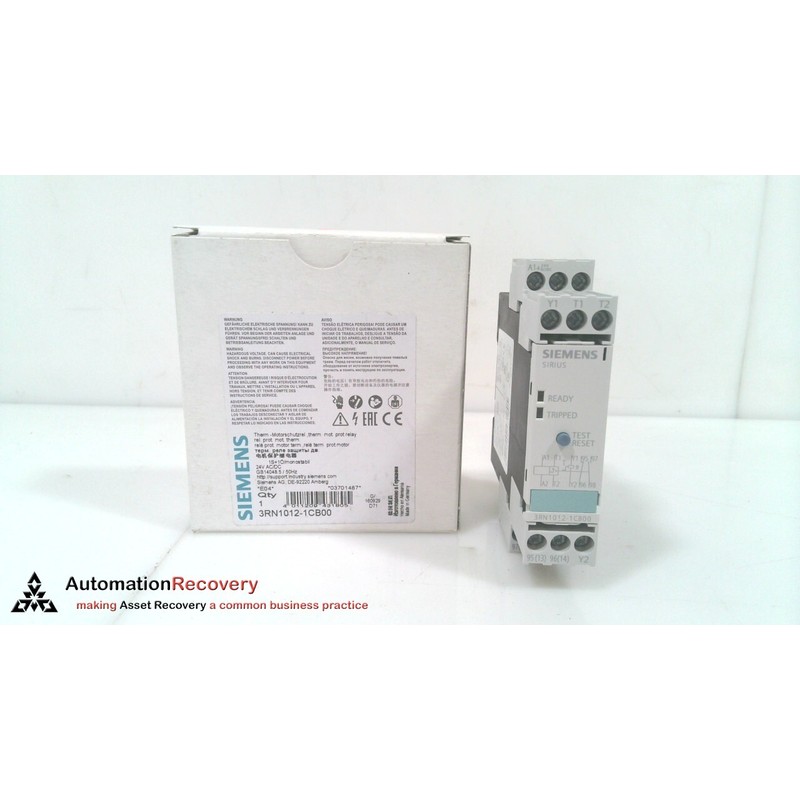 西门子 3RN1012-1CB00,加热器电机保护继电器,24VAC/VDC,全新 #32