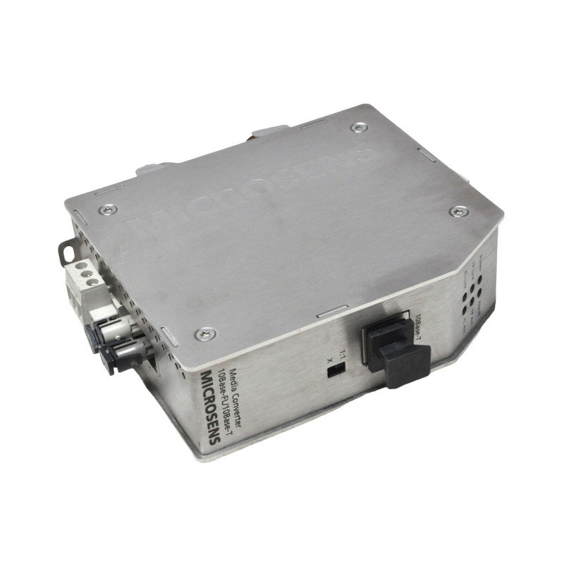 MICROSENS industrial converter 10BaseFL/TP 850nm ST 300mA 10